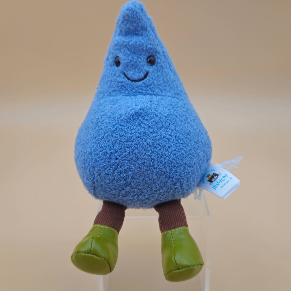 Jellycat Amuseables Happy Raindrop - AUTHENTIC - NEW WITH TAGS